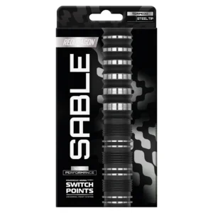 Red Dragon Sable Parallel Switch Point Steel Tip Darts - 22gm