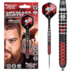Michael Smith Defiant Steel Tip Dart Set-90% Tungsten Barrels