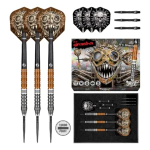 Gnarly Gnasha Steel Tip Dart Set 95% Tungsten Barrels