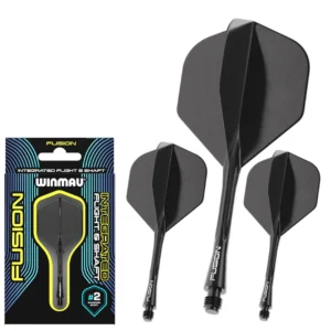 FUSION FLIGHT & SHAFT SOLID BLACK SHORT