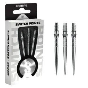 Winmau Switch Points - Wave Silver